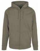 Heren Hooded Sweater Build Your Brand Basic Full Zip